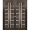 Sartodoors Sliding Closet Double Bi-fold Doors Solid Core Modern Interior QUADRO4088DBF-CA-96 x 80 (4* 24x80) - alternate 1