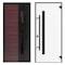 Vdomdoors Front Exterior Prehung Steel Door Ronex0162 Red Oak 2 Sidelight Exterior Windows Sidelites Entry RONEX0162EXD-RED-W14+36+14 X H80-RH-I - alternate 7
