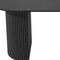 Homeroots 79" Black Solid Wood Double Pedestal Base Oval Dining Table 720464 - alternate 5