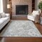 Homeroots 10' X 14' Ivory Taupe And Beige Abstract Washable Indoor Outdoor Area Rug 577162 - alternate 8