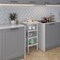 Amgood 20in D x 20in L Stainless Steel Table, Three Undershelves AMG WT-2020-3SH-Z - alternate 8