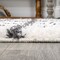 Jonathan Y Arenal Geometric Grid Shag White/Gray 3 ft. x 5 ft. Area Rug MOH409A-3 - alternate 8