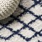 Jonathan Y Algaida Moroccan Diamond Shag Beige/Navy 4 ft. x 6 ft. Area Rug SHG104B-4 - alternate 8