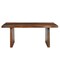 Homeroots 74" Dark Brown Solid Wood Dining Table 521832 - alternate 1