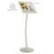 M&T Displays Pedestal Sign Holder Restaurant Menu Board Floor Standing 11 x 17 White Pearlic UCUMB20517X2000 - alternate 3