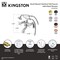 Kingston Brass 6" Center Deck-Mount Clawfoot Tub Faucet with Hand Shower, Antique Copper KS267PXAC - alternate 2