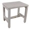 Homeroots 18" Gray Teak Rectangular Shower Bench 376715 - alternate 6
