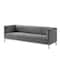 Homeroots 85" Gray Velvet Manufactured Wood Sofa 543972 - alternate 10