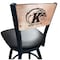 Holland Bar Stool Co 30" Blk Wrinkle Kent State Swivel Bar Stool, Laser Engraved Back L03830BWMedMplAKentStBlkVinyl - alternate 1
