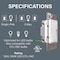 Legrand radiant Series RHL153PW Advanced Dimmer, 1.25 A, 120 V, 150 W, CFL, Incandescent, LED Lamp RHL153PWCC4 - alternate 5