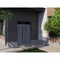 Vdomdoors Front Exterior Prehung Aluminum Double Doors Ronex1011 Grey Top Transom Mirrored Clear Glass Top RONEX1011DEXD-GRE-W72xH80+12-RH-O - alternate 3