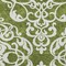 Homeroots 9' X 12' Green And Ivory Damask Washable Indoor Outdoor Area Rug 614429 - alternate 9