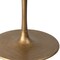 Homeroots 47" White And Gold Rounded Steel Pedestal Base Dining Table 394609 - alternate 8
