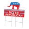 Signmission Vote Republican Die Cut Yard & Stake outdoor plastic coroplast window, C-DC-2436-DS-Vote Republican C-DC-2436-DS-Vote Republican - alternate 1