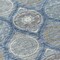 Homeroots 8' Navy Blue Ivory And Taupe Round Floral Medallion Washable Indoor Outdoor Area Rug 614607 - alternate 7