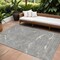 Homeroots 8' X 10' Gray Brown And Ivory Abstract Washable Indoor Outdoor Area Rug 601065 - alternate 1