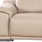 Homeroots 134" Beige Top Grain Leather Reclining USB Sofa And Storage 643702 - alternate 6