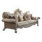 Homeroots 93" Pearl Velvet Sofa And Toss Pillows 491009 - alternate 1