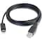 C2G 3ft (0.9m) USB 2.0 USB-C to USB-A Cable M/M - Black 28870 - alternate 1