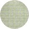 Homeroots 8' Artichoke Green And Ivory Round Geometric Washable Indoor Outdoor Area Rug 583266 - alternate 8