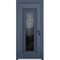 Vdomdoors Steel Door Ballucio 6044 Gray Graphite Stainless Inserts Single Modern Painted-W36xH80-Left Inswing BALLUCIO6044EXD-GRE-W36xH80-LH-I - alternate 1