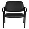 Office Star Big and Tall Guest Chair in Black Faux Leather with soft PU Arms, Sturdy Black Metal Chair 55051B-U6 - alternate 8