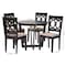 Baxton Studio Kara Modern Sand Dark Brown Finished Wood 5-Piece Dining Set 250-9399-10898-ZORO - alternate 9