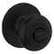 Kwikset 300CV 514 6AL RCS V1 Privacy Door Lock, Cove, Traditional Design, Knob Handle, Matte Black 300CV5146ALRCSV1 - alternate 4
