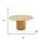 Homeroots 60" Brown Solid Wood Pedestal Base Round Top Dining Table 720978 - alternate 6