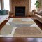 Homeroots 5' X 8' Taupe And Gray Abstract Washable Indoor Outdoor Area Rug 632192 - alternate 8