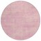 Homeroots 8' Pink Round Washable Indoor Outdoor Area Rug 598844 - alternate 8