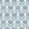 Chesapeake Cathal Blue Tulip Block Print Wallpaper 3125-72345 - alternate 1