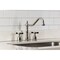 Kingston Brass Double-Handle Widespread Kitchen Faucet, Polished Nickel KB1796BEXLS - alternate 5