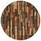 Homeroots 8' Coffee And Brown Round Striped Washable Indoor Outdoor Area Rug 608942 - alternate 8