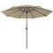 Pure Garden 10 Ft Offset Umbrella with Base, Blue 50-LG1040 - alternate 7