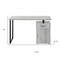 Homeroots 47" Gray and Black Wood and Metal Sled Computer Desk 489907 - alternate 10