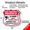 Signmission Video Surveillance Shield Sign This Prop, 6 inch X 6 inch, Plastic Sign, 2PK SHI-P-2PACK-6-470 - alternate 6