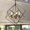 Vaxcel Rad 4-Light 23.5 in W Black and Brass Gold Mid-Century Modern Cage Pendant Ceiling Fixture P0307R - alternate 9