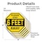 Signmission Please Stay 6 Feet Away, 4 inch X 4 inch, Vinyl Decal, 5PK OC-D-5PACK-4-198 - alternate 3