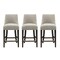 Manhattan Comfort Beever Counter Stool  in Taupe - Set of 3 3-CS024-TP - alternate 8