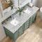James Martin Vanities Brittany 72'' D Vanity, Smokey Celadon w/ Victorian Sil Top w/FreePower Wireless Charger 650-V72-SC-FVSL - alternate 10