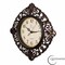 Clockswise 11in Classic Hanging Wall Clock with Ornate Floral Scroll Frame in Vintage Distressed Finish, Brown QI004932 - alternate 8