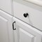 Hardware Resources Elements Madison 1-3/16'' Diameter Matte Black Mushroom Knob 3910-MB - alternate 2