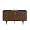 James Martin Vanities Amberly 60" Single Vanity, Mid-Century Walnut, w/ 3 CM Phantome Eclos Top 670-V60S-WLT-3PHT - alternate 1