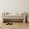 Homeroots 60in Beige Fabric and Solid Wood Upholstered Bench 668844 - alternate 8