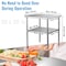 Vevor Stainless Steel Work Table Commercial Food Prep Table 24x24x36in w/ Wheels VV-SSWR-JL-24*24 - alternate 7