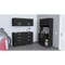 Homeroots 28" Black Wall mounted Accent Cabinet With Seven Shelves And Six Drawers 546374 - alternate 9