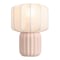 Jonathan Y Leola 10 in. Modern Contemporary Ceramic Fluted Mini w/Ribbed Cocoon Pumpkin Shade LED Table Lamp, Li JYL4202B - alternate 1