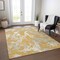 Homeroots 8' X 10' Gold Gray And Ivory Abstract Washable Indoor Outdoor Area Rug 600087 - alternate 8