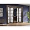 Sartodoors Sliding Closet Double Bi-fold Doors Solid Core Modern Interior QUADRO4002DBF-CA-72 x 84 (4* 18x84) - alternate 5